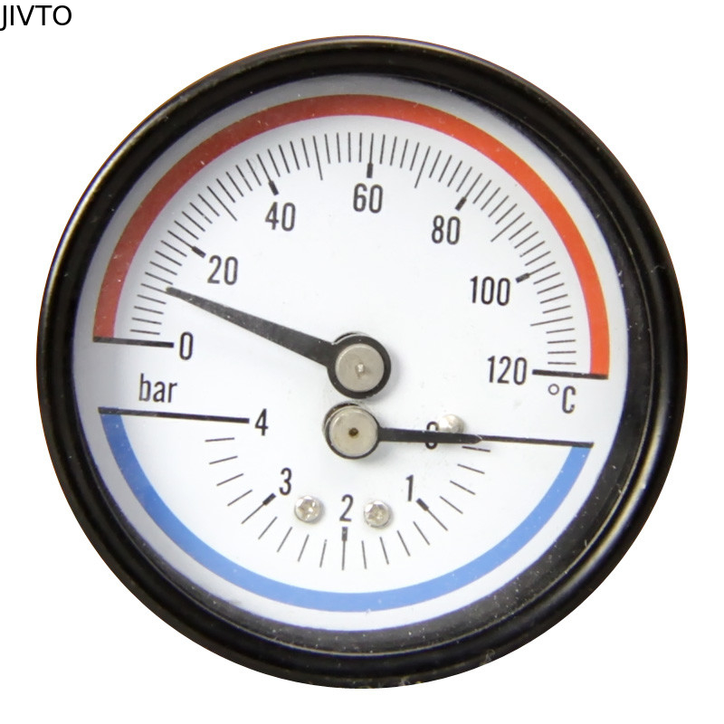 6 Bar 100MM 4 Inch Pressure Temperature Gauges 1/2 BSP Boiler Pressure Gauge