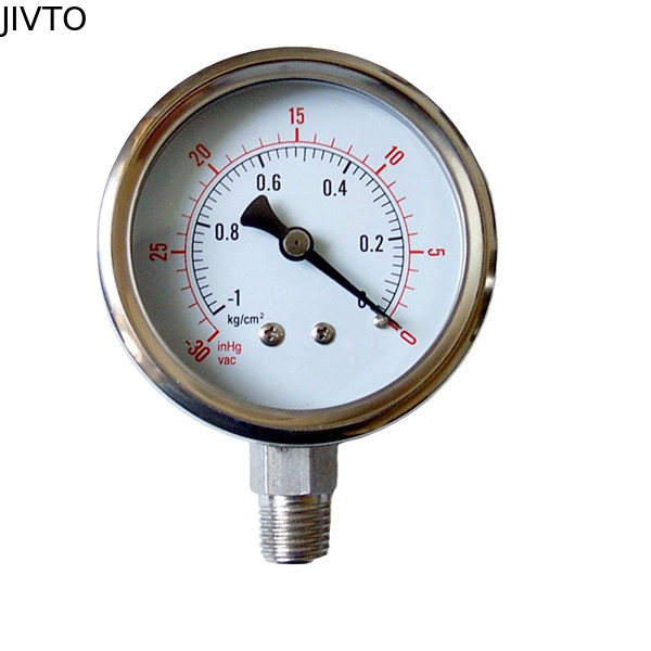 Stainless Steel 15000psi Dry Fuel Pressure Gauge 1/4" BSPT 38MM