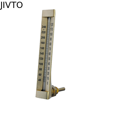 Красная жидкость внутри термометров 90deg 60MM промышленных стеклянных 3/4